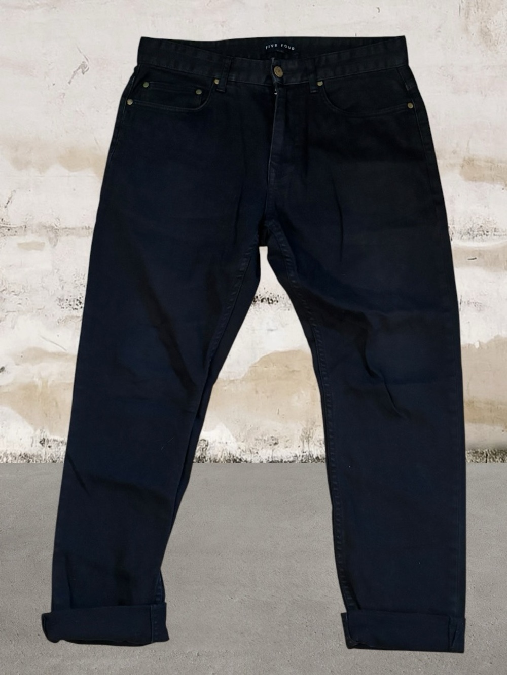 Five Four Men's Black Robles Straight Jeans Size 32 - Picture 2 of 6
